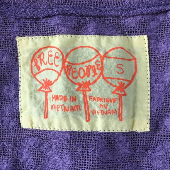 Free People Top Mauve Purple Sleeveless Lace Size S Stretch Fit & Flare Boho - Picture 3 of 11